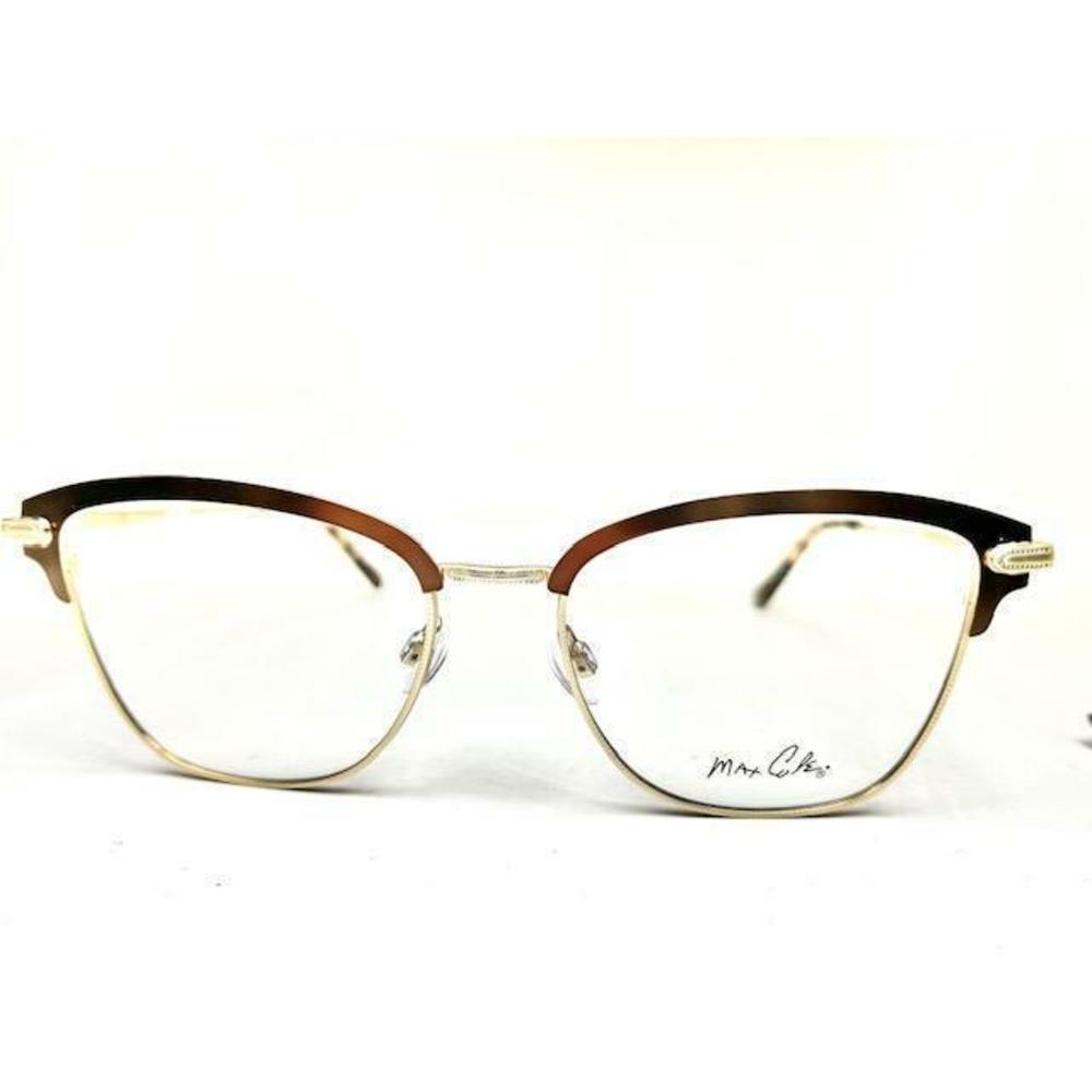 New Max Cole MC-1516 Col.10 Brown & Gold Eyeglasses 53/17/140
